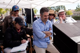 Sur le plateau du film Crazy, Stupid, Love.