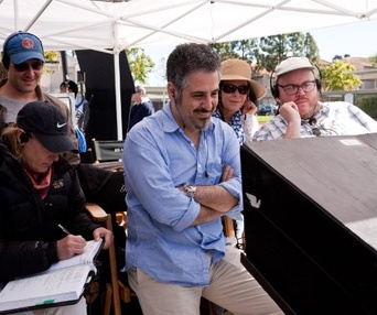 Sur le plateau du film Crazy, Stupid, Love.