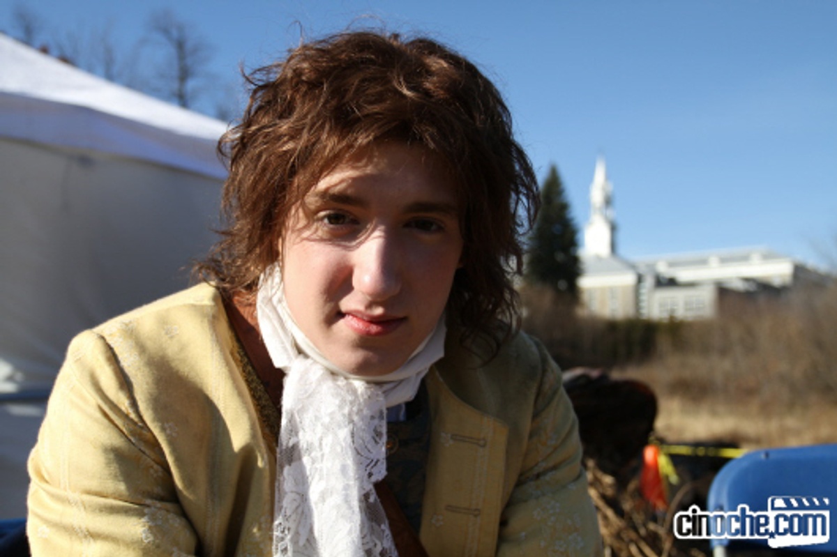 Pierre-Luc Fontaine sur le plateau de Le poil de la bête