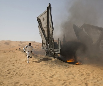 Une scène du film Star Wars: The Force Awakens