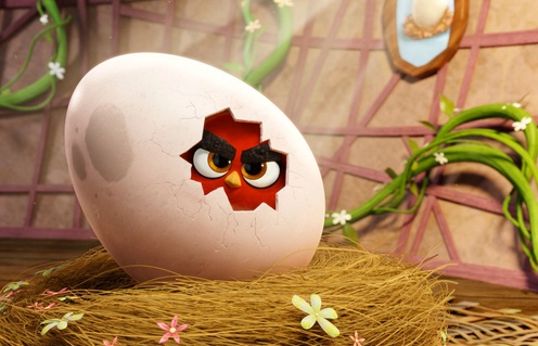 Une scène du film The Angry Birds Movie