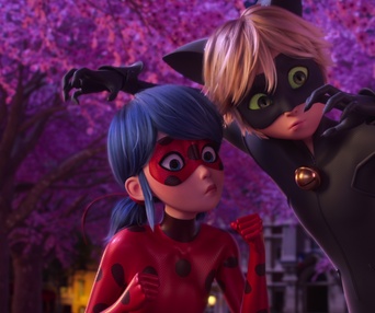 Une scène du film Miraculous: Ladybug & Cat Noir, The Movie
