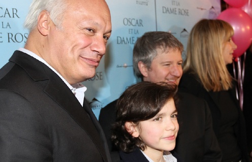 Sur le tapis rouge de Oscar et la dame rose