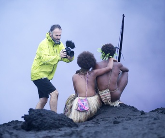 Sur la plateau du film Tanna