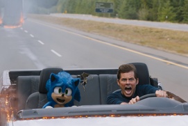 Une scène du film Sonic the Hedgehog Une scène du film Sonic the Hedgehog