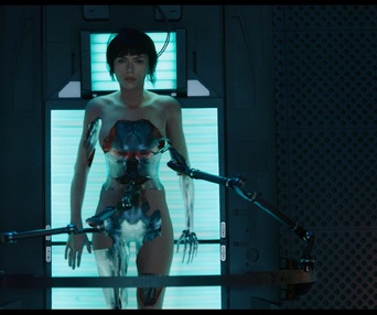 Une scène du film Ghost in the Shell