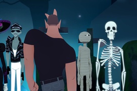Une scène du film Zombillénium