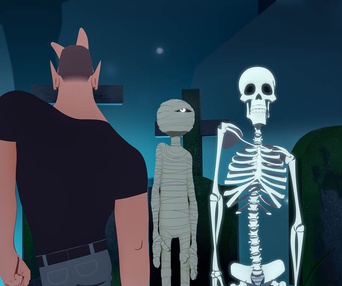 Une scène du film Zombillénium