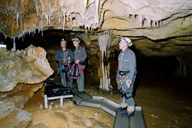 Sur le plateau du film Cave of Forgotten Dreams Sur le plateau du film Cave of Forgotten Dreams