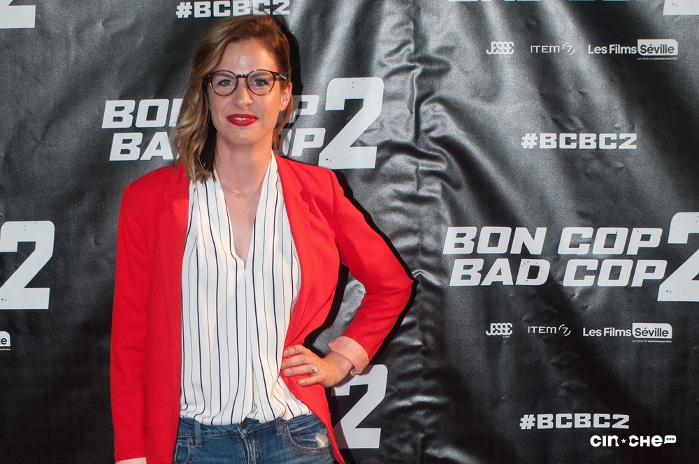 Sur le tapis rouge du film Bon Cop Bad Cop 2