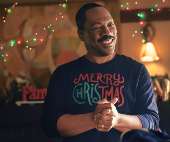 Une scène du film Candy Cane Lane