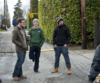 Sur le plateau du film 50/50