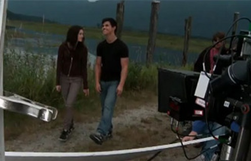 Sur le plateau du film The Twilight Saga: Eclipse
