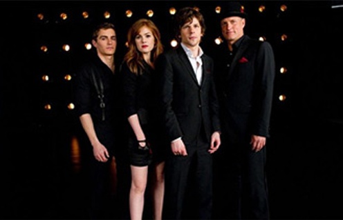 Woody Harrelson, Jesse Eisenberg, Isla Fisher et Dave Franco dans Now You See Me
