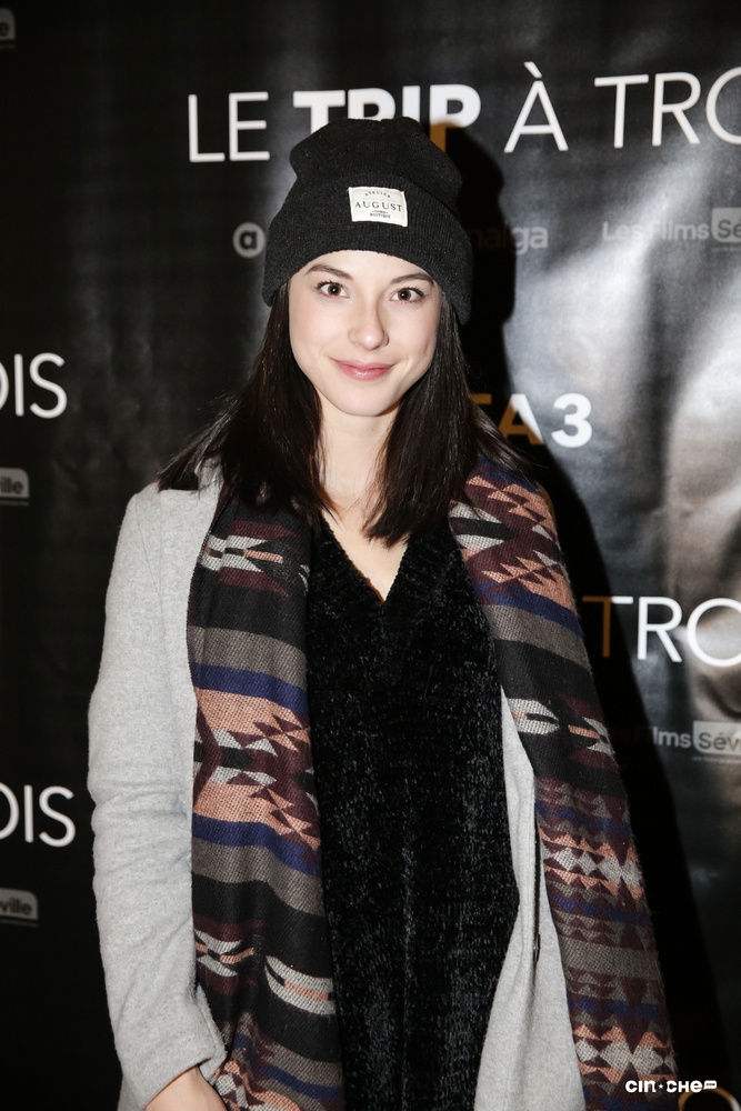 Sur le tapis rouge du film Le trip à trois