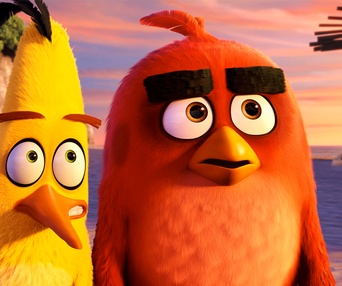 Une scène du film The Angry Birds Movie