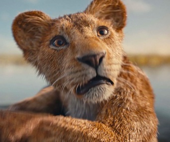 Une scène du film Mufasa: The Lion King