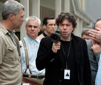 Sur le plateau du film Hitchcock