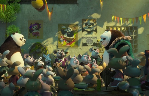 Une scène du film Kunf Fu Panda 3