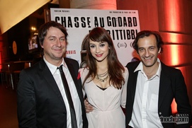 Sur le tapis rouge du film Chasse au Godard d'Abbittibbi