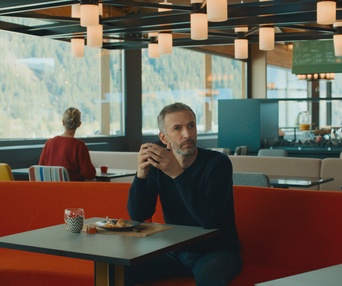 Une scène du film La montagne