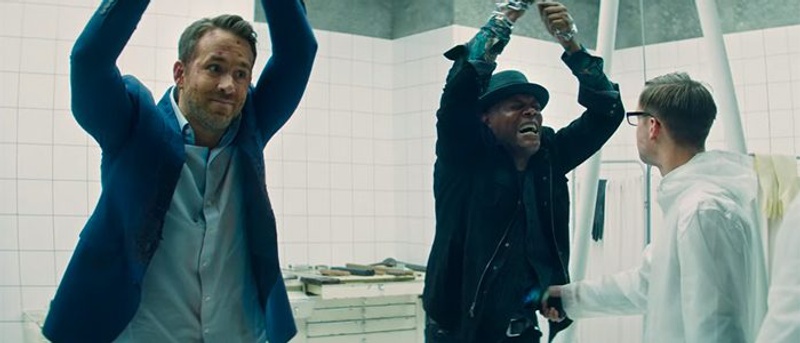 Une scène du film The Hitman's Wife's Bodyguard