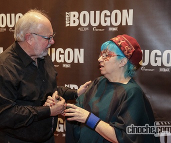 Sur le tapis rouge du film Votez Bougon