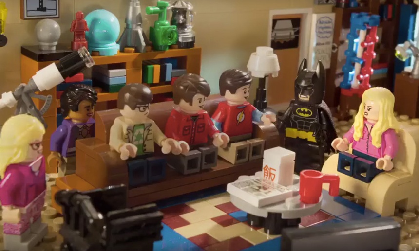Un brillant mashup entre The Big Bang Theory et The LEGO Batman Movie