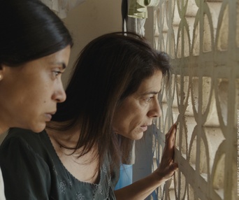 Une scène du film Une famille syrienne