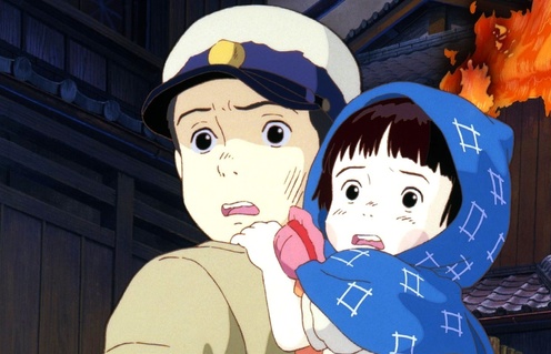 Une scène du film Grave of the Fireflies
