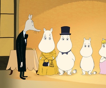 Une scène du film Les moomins sur la riviera