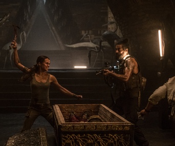 Une scène du film Tomb Raider
