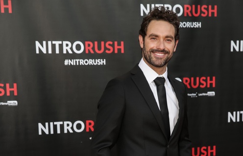 Sur le tapis rouge du film Nitro Rush