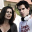Edwige Fenech et Eli Roth sur la plateau de Hostel: Part II