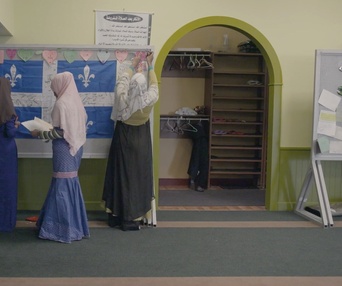 Une scène du film La Mosquée: une communauté menacée