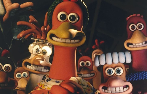 Une scène du film Chicken Run