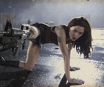 Scène du film Grindhouse en programme double