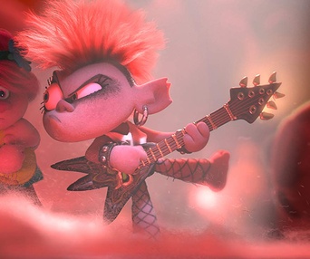 Une scène du film Trolls World Tour