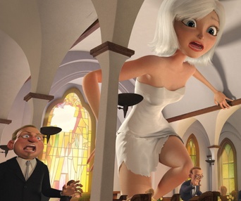 Scène du film Monsters vs. Aliens