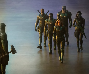 Une scène du film Captain Marvel