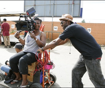 Sur le plateau du film Home Again