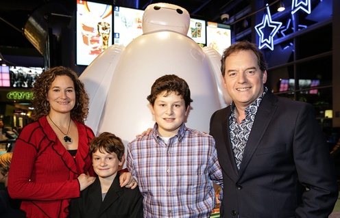 Sur le tapis rouge du film Big Hero 6