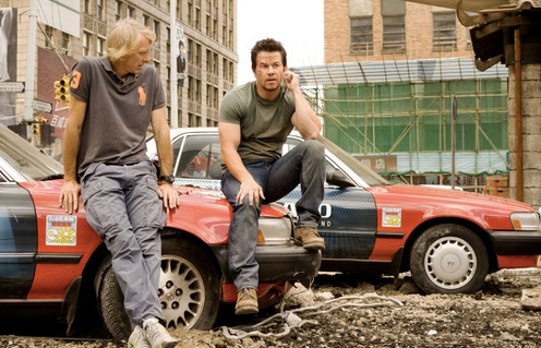 Sur le plateau du film Transformers: Age of Extinction