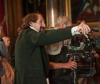 Sur le plateau du film The Invisible Woman