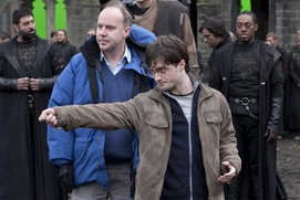 Sur le plateau du film Harry Potter and the Deathly Hallows: Part 2