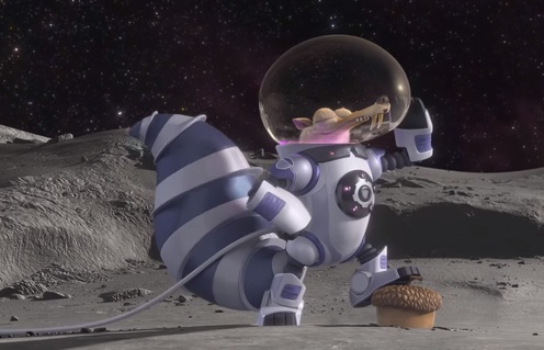 Une scène du court métrage Cosmic Scrat-tastrophe