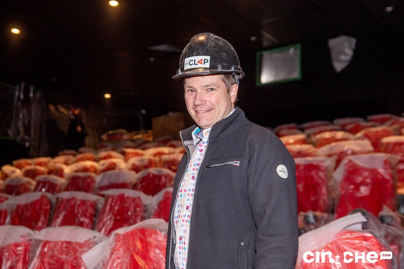 Robin Plamondon, directeur général du Clap, lors de la visite de chantier du cinéma de Ste-Foy