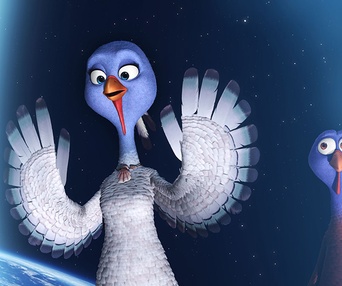 Une scène du film Free Birds