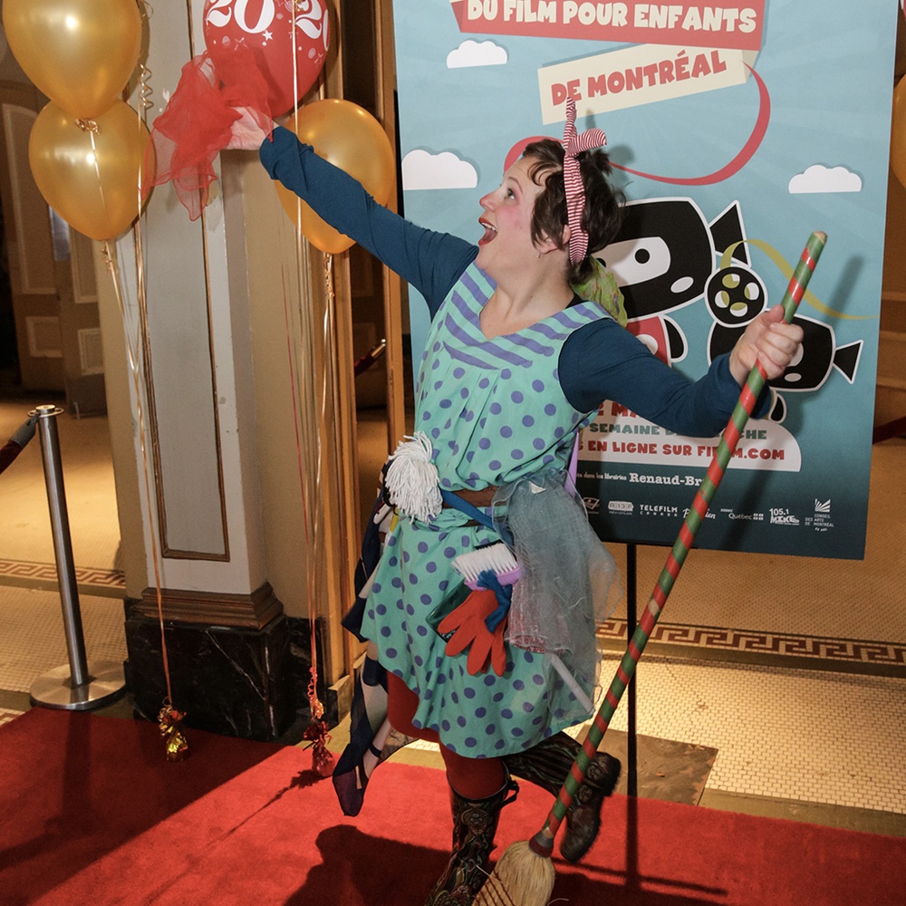 Sur le tapis rouge de la première du film Le coeur en braille