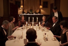 Une scène du film Downton Abbey